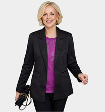 Emreco Tailored Ponteroma Lined Blazer - LR125